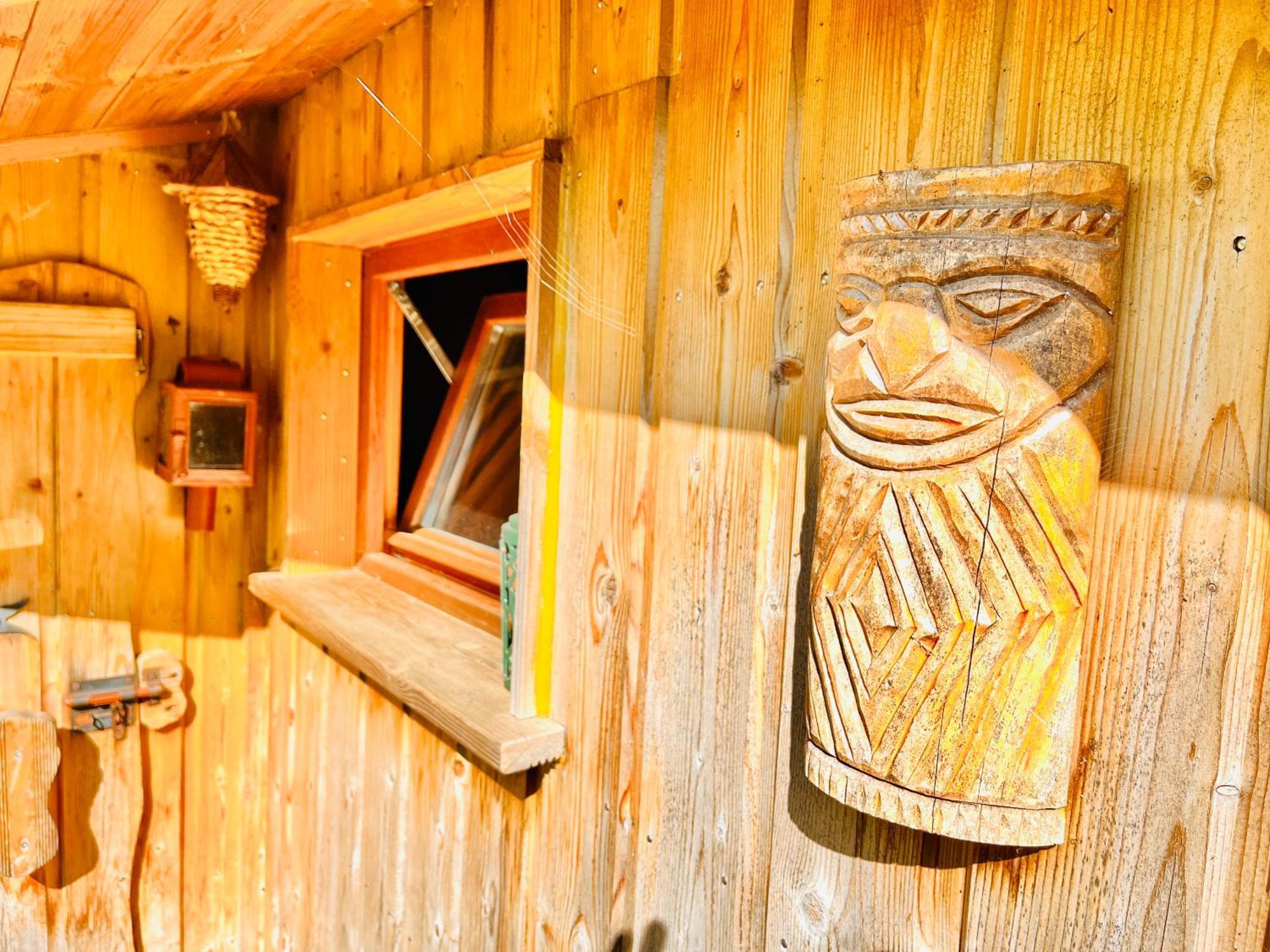 La Cabane Perchee Du Trappeur Écrainville Esterno foto