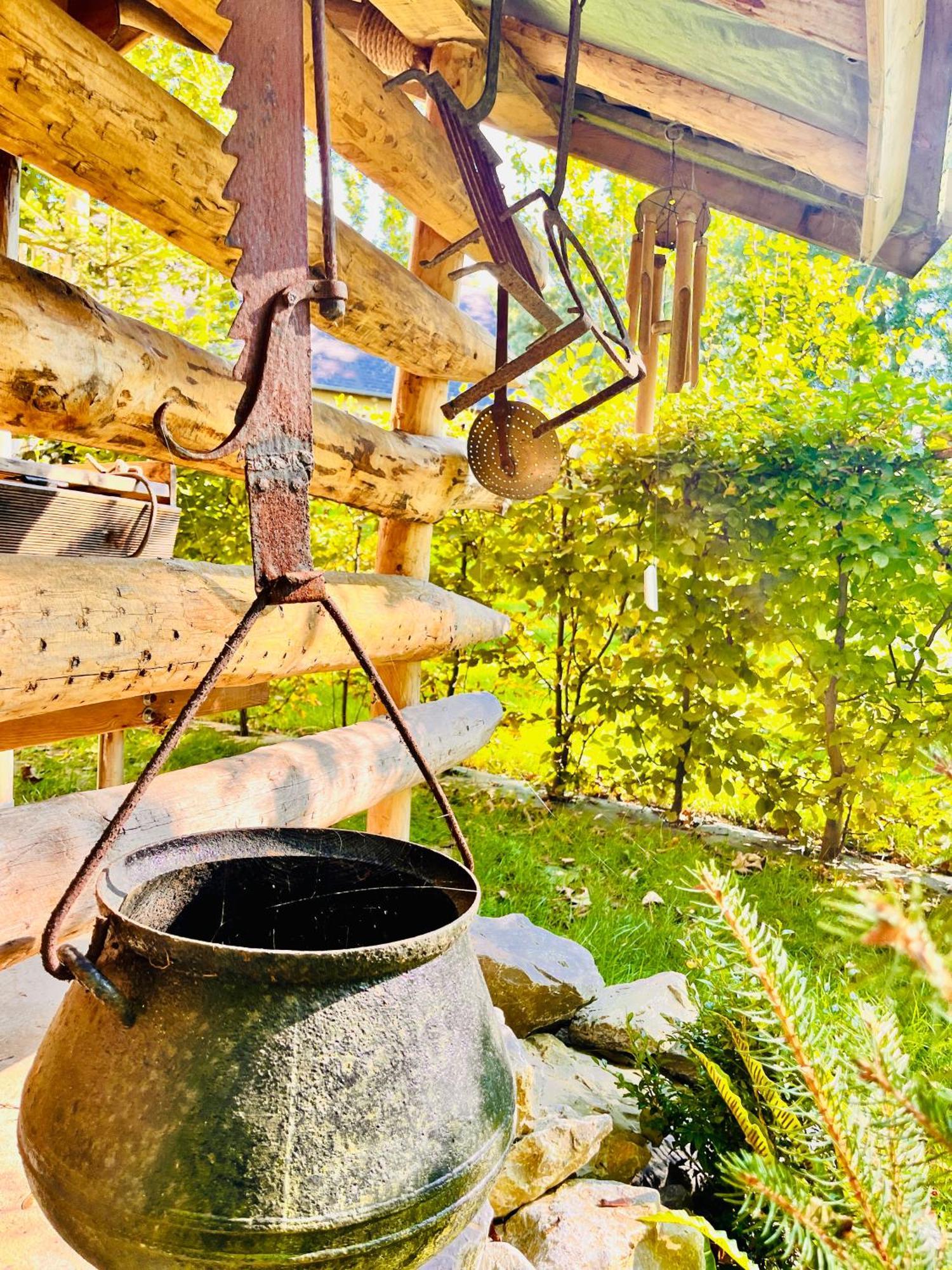 La Cabane Perchee Du Trappeur Écrainville Esterno foto